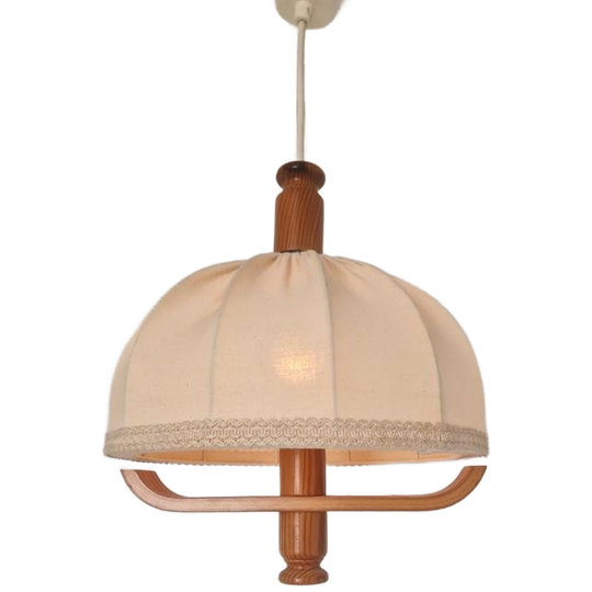 Vintage Zweedse Grenen Hanglamp Design Jaren 60 1