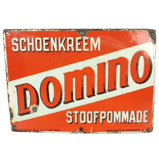 Emaille Bord Domino 1926 1