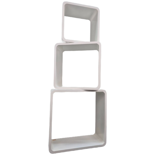 Vintage Space Age Mimiset/modulaire Kast Kubus/cube Wit. 1