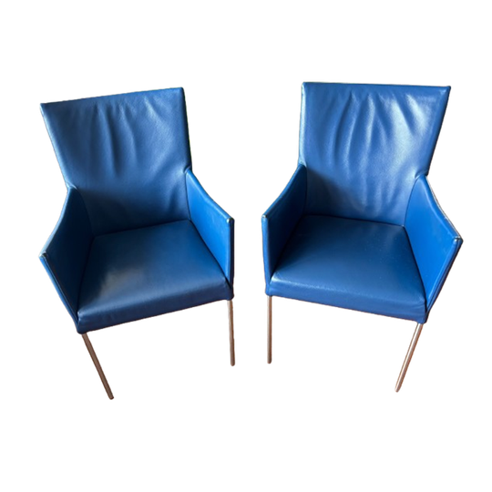 bert plantagie Design Eetkamerstoelen, Echt Leer, Set Van 2 1