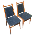 Twee Zeer Fraaie Vintage Eetkamer Stoelen thumbnail 1