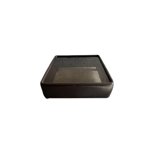 Coffee Table With Leather & On Wheels 1