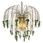 Grote Groene Murano Druiven Kroonluchter Hanglamp Vintage thumbnail 1