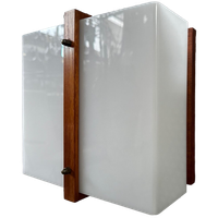 Vintage Wandlamp – Teak En Plexiglas – Raak