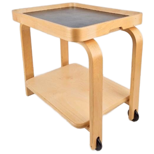 Vintage Brunabo Trolley Bijzettafel Carina Bengs Zweden 1
