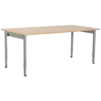 Ahrend 500 Bureau, Ahorn Blad, 180 X 90 Cm, Hoogte Instelbaar Onderstel
