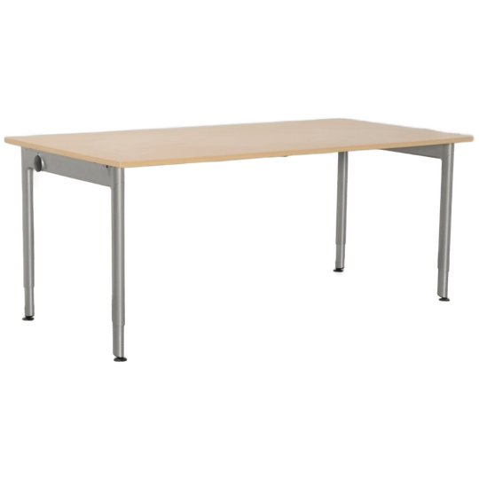 Ahrend 500 Bureau, Ahorn Blad, 180 X 90 Cm, Hoogte Instelbaar Onderstel 1