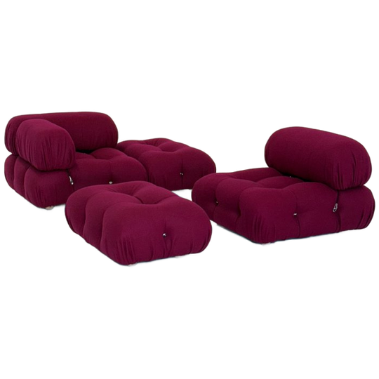 Camaleonda Modulaire Sofa In Bordeaux Door Mario Bellini Voor B&B Italia 1