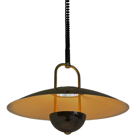 Vintage Schotel Hanglamp Van Massive 1