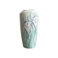Vanessa Tuck Keramiek Vaas In Art Nouveau Stijl Met Bloemen