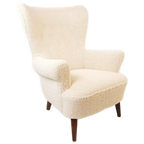 Artifort Fauteuil Theo Ruth Heren Model | Teddy Stof Crème thumbnail 1