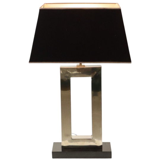 Eichholtz Arlington Design Tafellamp Rvs Granieten Voet 72cm 1
