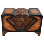 Chinese Art Deco Chest In Camphor Wood thumbnail 1
