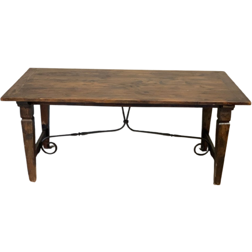 Antieke Spaanse Eettafel - 185 X 90 Cm + 78 Cm Hoog