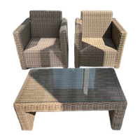 Tuinset 2 Stoelen Incl. Kussens En Tafel
