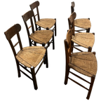 Brutalist Eetkamerstoelen 6 Stuks thumbnail 1