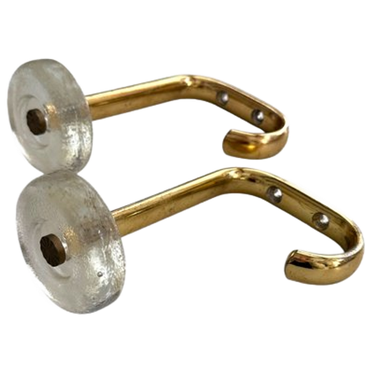 Wand-Haken Van Glas En Aluminium 1