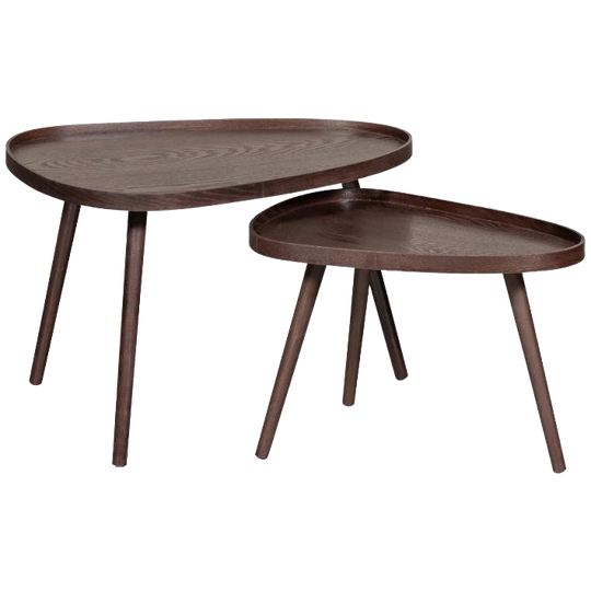 By fonQ | Dusk Bijzettafel Walnoot Set Van 2 1