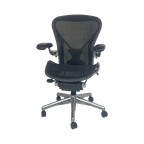 Herman Miller - Bureaustoel Model Aeron - Maat B - Chroom Onderstel (Luxe Uitvoering) thumbnail 1