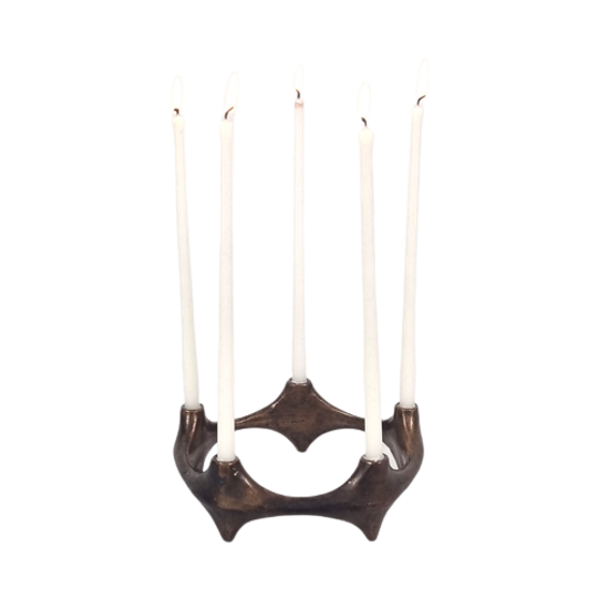 Brutalistische Kandelaar Brons 66988 1