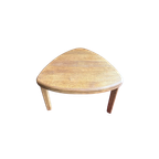 Bijzettafel Brutalist-Stijl Blank Eiken Hout Vintage thumbnail 1