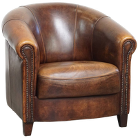 Comfortabele En Karaktervolle Schapenleren Clubfauteuil Met Een Prachtige Kleurstelling