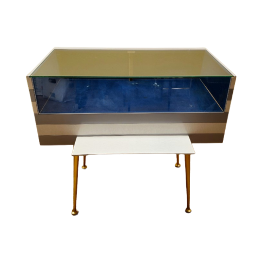 Vintage Toonbank Verkoopbalie Balie Vitrinekast Vitrine 1