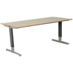 Aspa Bureau, Gebroken Wit Blad, 180 X 80 Cm, Hoogte Instelbaar Onderstel thumbnail 1