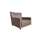 Montis Impala Draaifauteuil - Taupe - Bruin - Leder - Design thumbnail 1