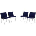 Set Of 4 Danish Modern ‘airport’ Chairs By Hans J. Wegner thumbnail 1
