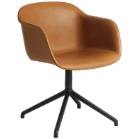 Muuto / Fiber Armchair / Swivel Base / Cognac