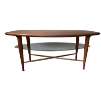 Vintage Mid- Century Modern Deense Jaren '60 Teakhouten Salontafel / Koffietafel