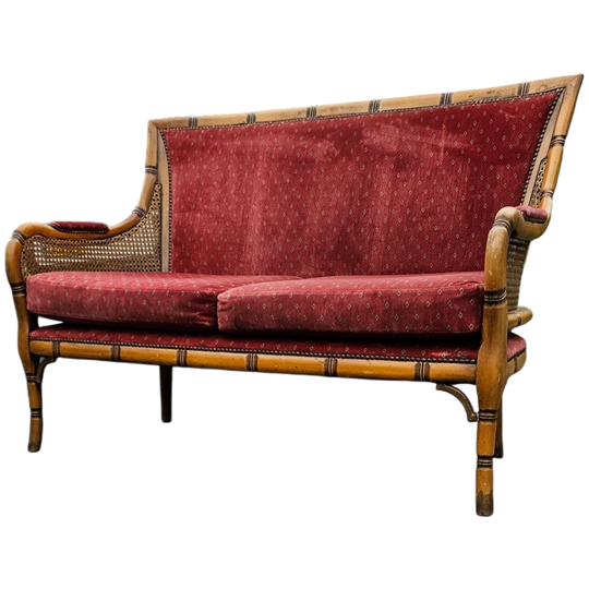 Faux Bamboo / Webbing Bench / Sofa 1