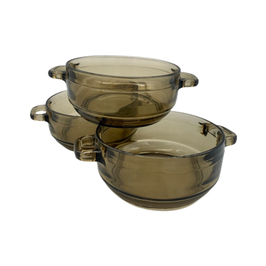 Set Arcoroc Soepkommen Rookglas 3 Stuks 1