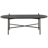 Spjald Salontafel - 120 X 60 Cm - Zwart