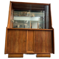 Vintage Houten Vitrinekast / Kast / Etagere