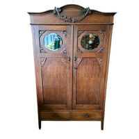 Antieke Kledingkast, Slaapkamer Meubel  Afm. 128 X 55Cm En 2