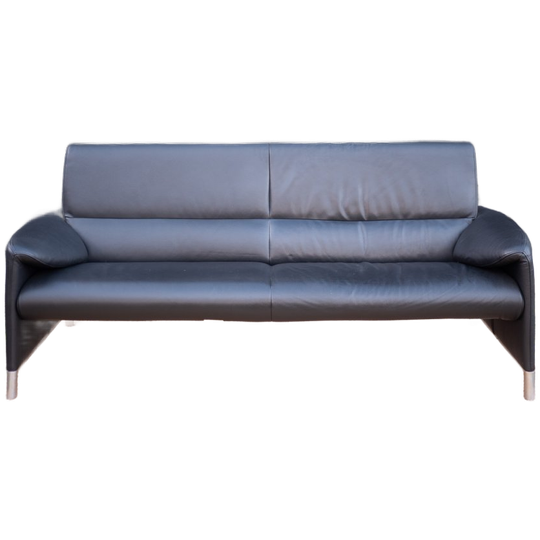 Leolux Felizia | 3-zits Leren Design Bank | Zwart 1