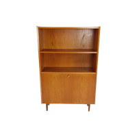 Vintage Deens Teak Kastje | Secretaire Boekenkast