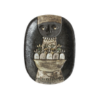 Ceramic Nun Plate By Marie Henriette Bataille For Atelier Dour, Belgium, 1970S thumbnail 1