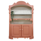 Vintage Sierlijke Buffetkastservieskast Eikenhout Terracotta thumbnail 1