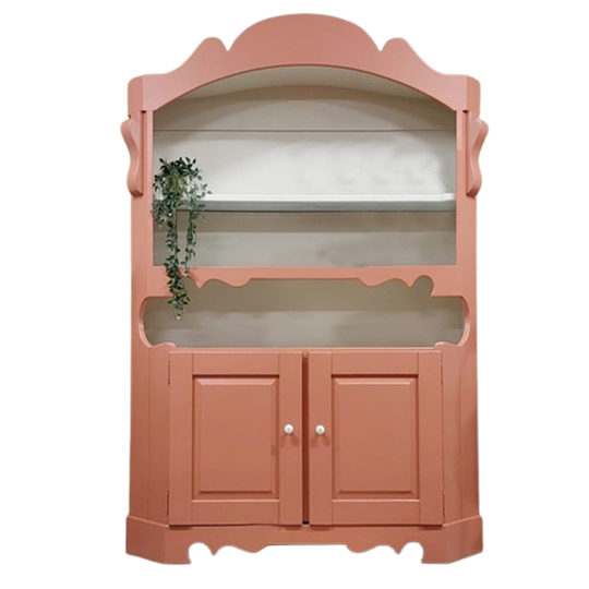 Vintage Sierlijke Buffetkastservieskast Eikenhout Terracotta 1
