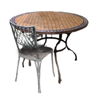 Bamboo Stoelen Set Van 4