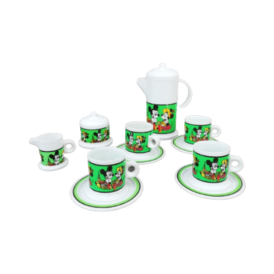 Vintage Kunststof Mickey Mouse Servies 1