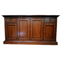 Klassieke Donker Kersen Dressoir, Wandtafel, Console