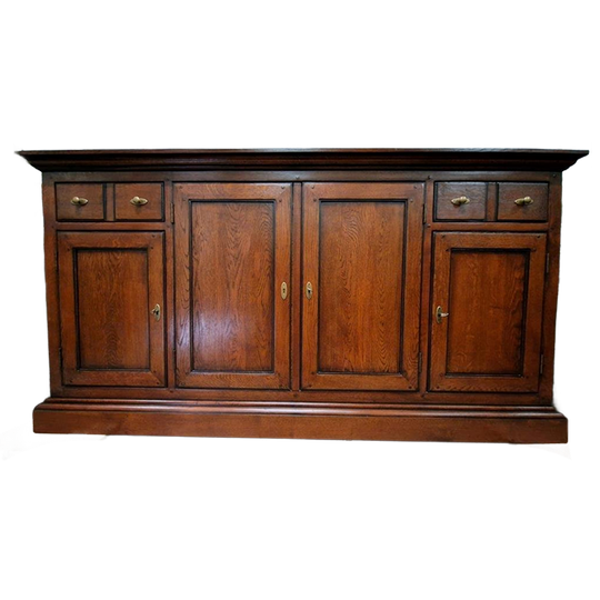 Klassieke Donker Kersen Dressoir, Wandtafel, Console 1