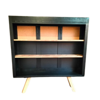 Zwarte Servieskast, Boekenkast, Displaykast