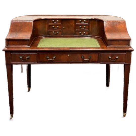 Klassiek Engels Chesterfield Secretaire Bureau 1