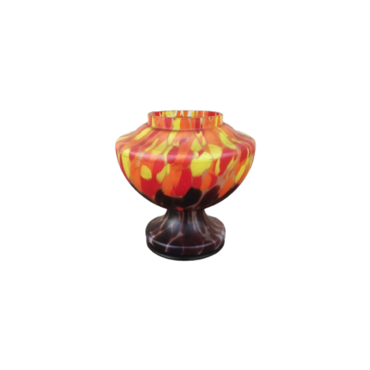 Vintage Spetterglas Vaasje 1