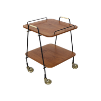 Vintage Serveerwagen Trolley Teak 1960